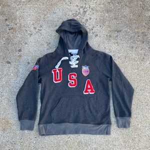 USA Olympics artisan hoodie Y2K